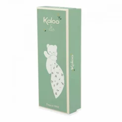 Kaloo Doudou chat Carré douceur Jaune< Doudou Polyester Recyclé|Doudou Animal