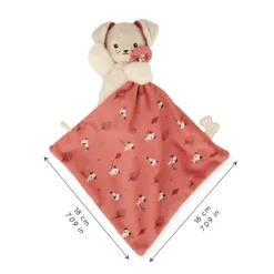 Kaloo Doudou chien Carré douceur Brique< Doudou Polyester Recyclé|Doudou Animal
