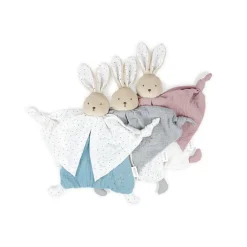 Kaloo Doudou coton bio lapin Gris< Doudou Lapin|Doudou Coton Bio