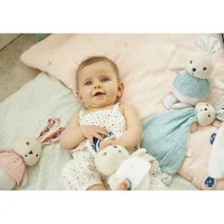 Kaloo Doudou lapin Bleu Colombe< Doudou Lapin|Doudou Bleu