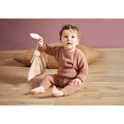 Kaloo Doudou lapin Pêche - Lapinoo 30 cm< Doudou Rose|Doudou Lapin