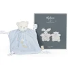 Kaloo Doudou ourson 4 noeuds Bleu< Doudou Bleu|Doudou Ourson