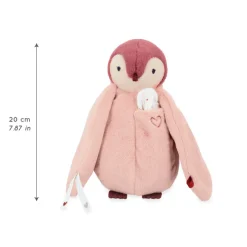 Kaloo Peluche à bisous manchot Rose< Peluche Rose|Peluche Manchot