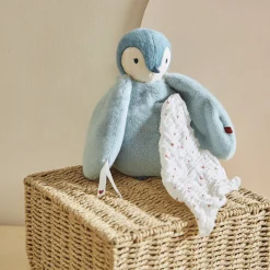 Kaloo Peluche à bisous manchot Vert< Peluche Manchot|Peluche Animaux