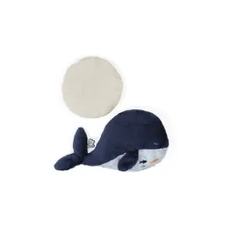 Kaloo Peluche bouillotte chaud et froid Baleine< Peluche Animaux|Peluche Bouillotte