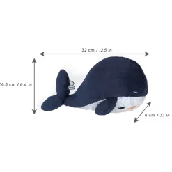Kaloo Peluche bouillotte chaud et froid Baleine< Peluche Animaux|Peluche Bouillotte