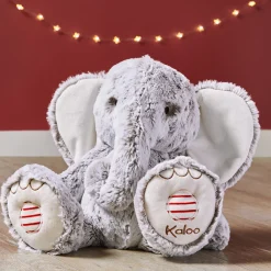 Kaloo Peluche éléphant Gris prestige Noa - 38 cm< Peluche Animaux