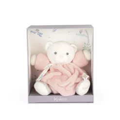 Kaloo Peluche ourson Patapouf Rose poudré - 20 cm< Peluche Rose|Ours En Peluche